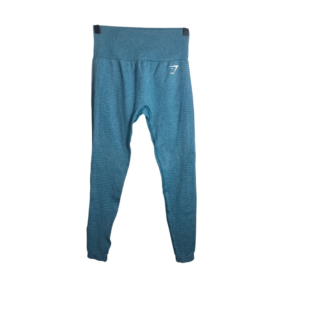 Gymshark Vital Seamless High Waisted Leggings Teal Marl Blue Activewear Small